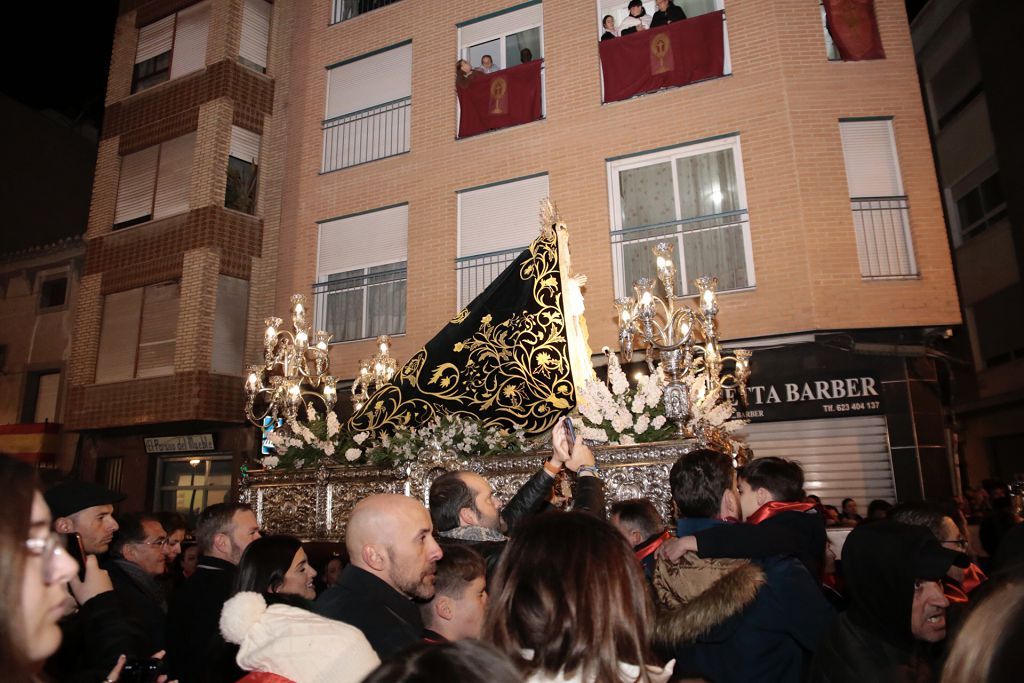 Imágenes del encuentro de las tres imágenes de la Archicofradía del Cristo de la Sangre de Lorca