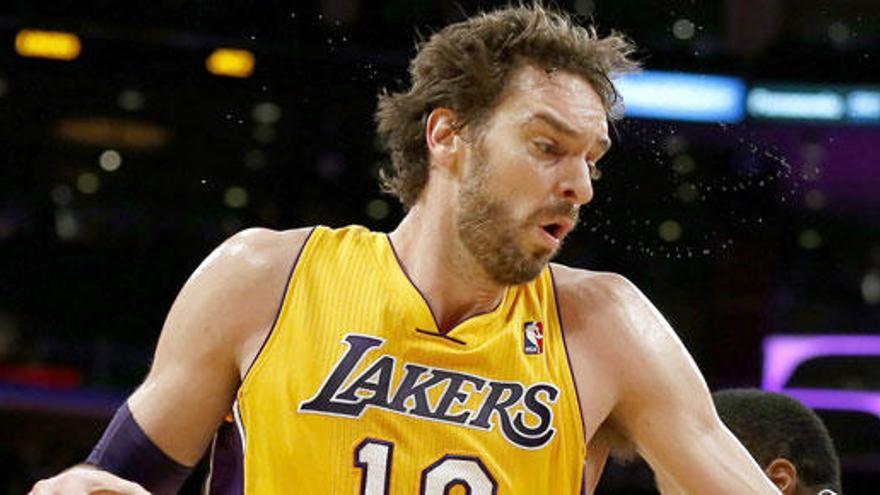 Pau Gasol, con los Lakers.