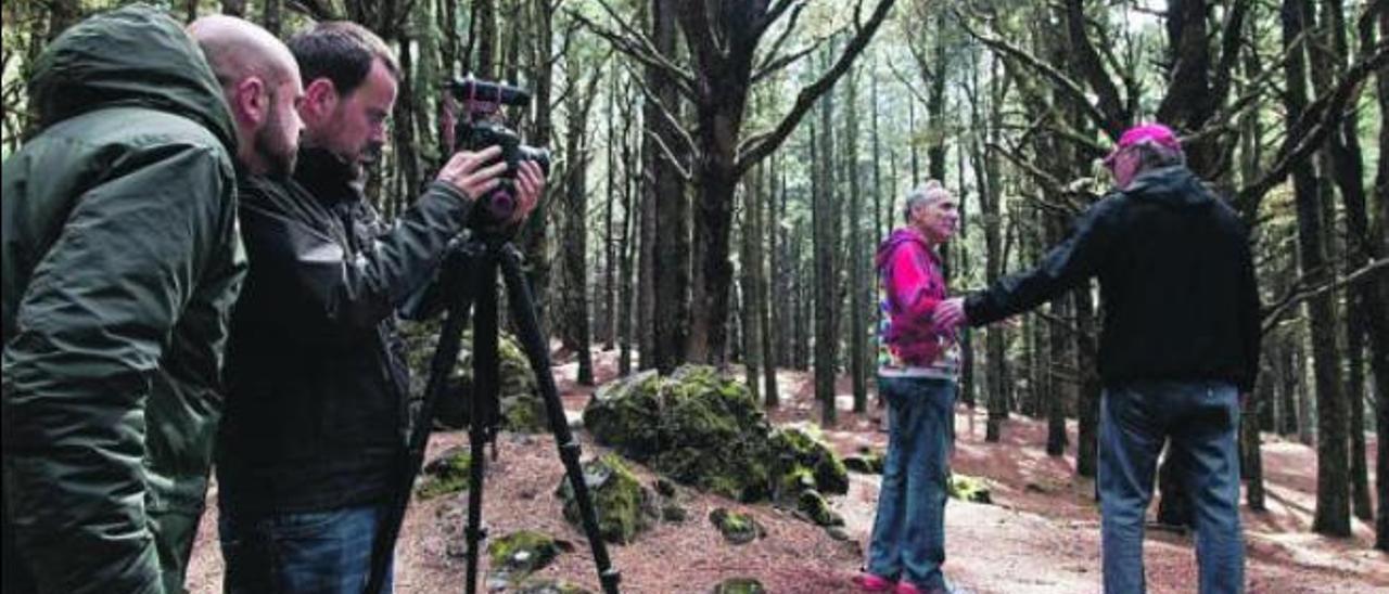 El rodaje de &#039;En busca del Óscar&#039;, de Octavio Guerra, en el Festivalito de La Palma.