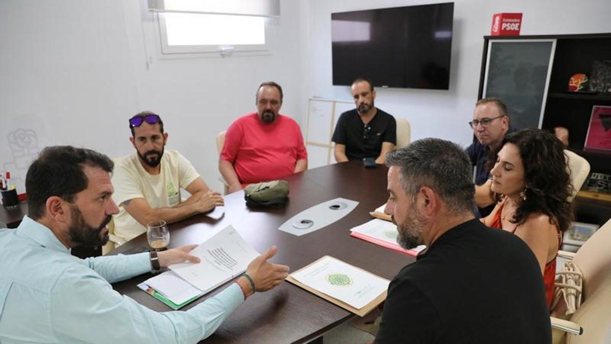 La reunión, con Cotrina al frente.