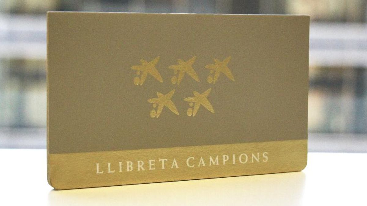 La 'Libreta Campeones' que La Caixa entregaba a los medallistas de Barcelona 92, entre otros deportistas.
