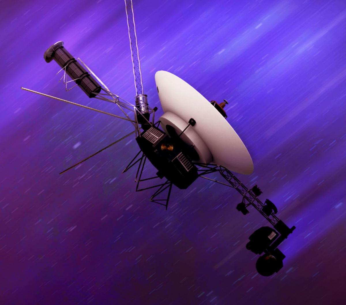 Recreación artística de una sonda Voyager en el espacio. |  JPL/NASA