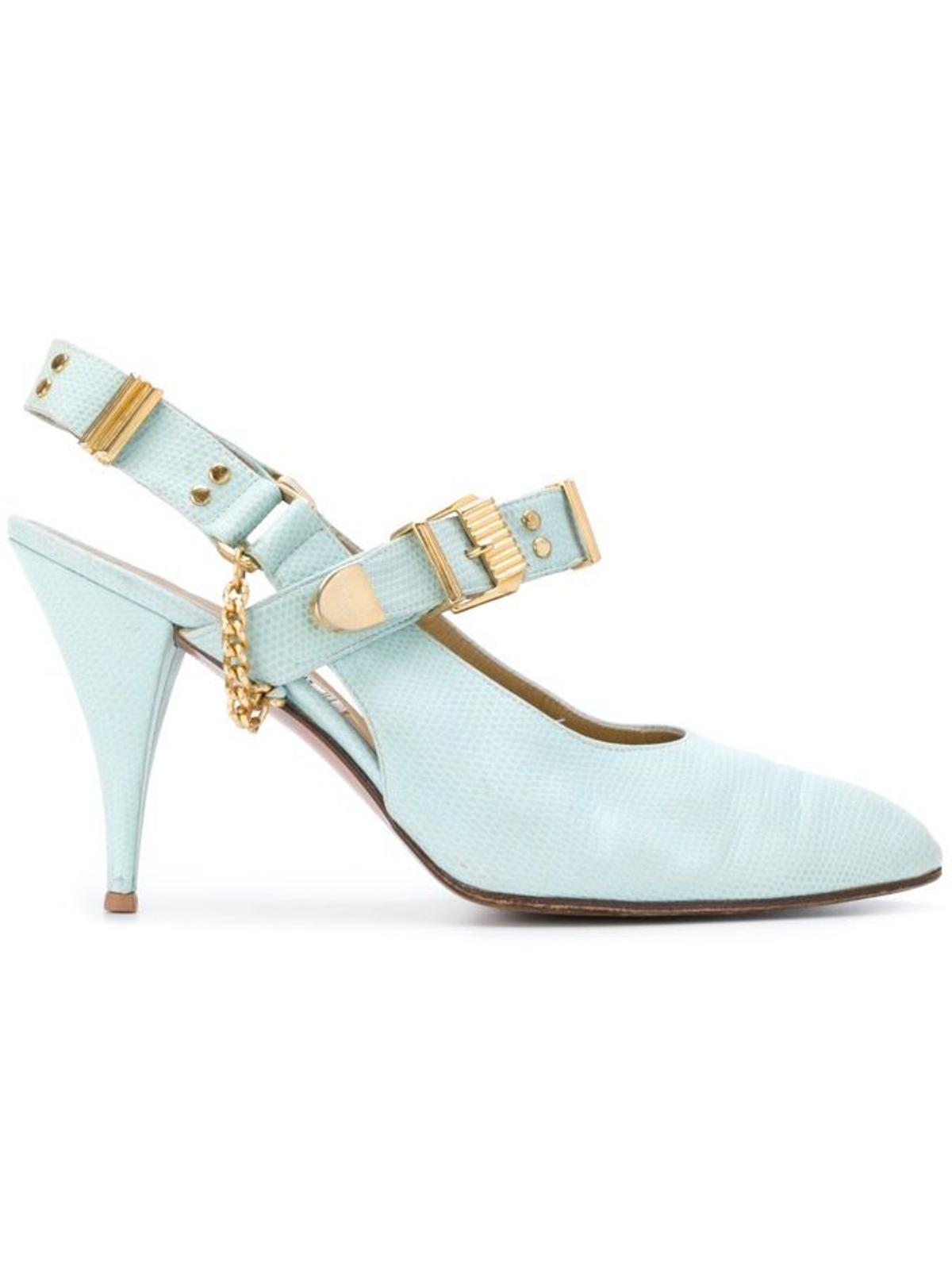 William Vintage Gianni Versace para Farfetch, zapato con hebillas
