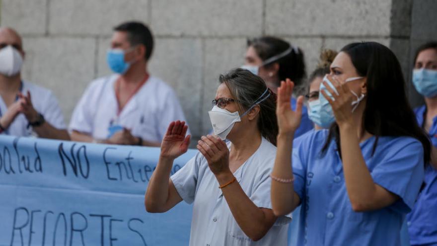 Protesta de sanitarios.