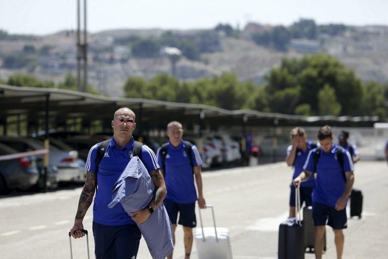 Salida del Real Zaragoza hacia Boltaña