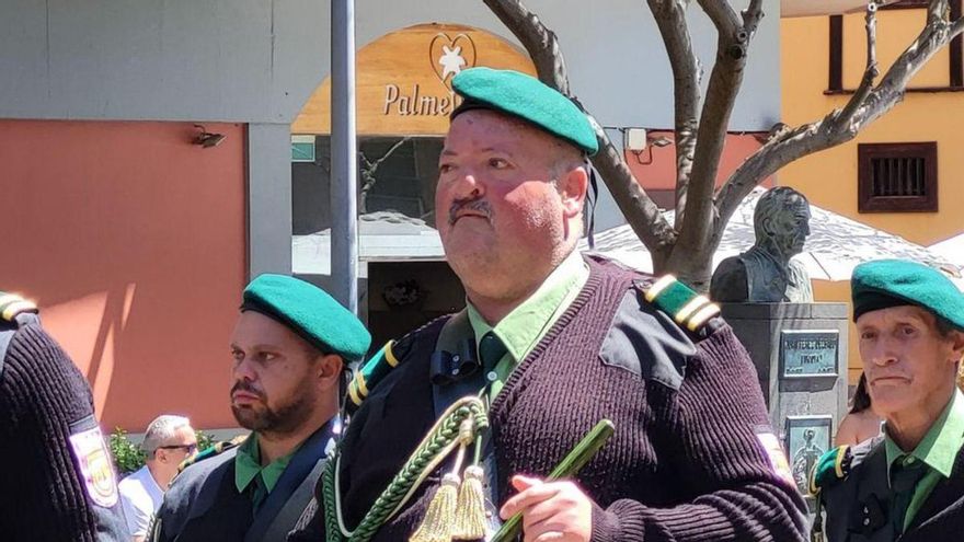 Pancho Báez, durante una procesión.