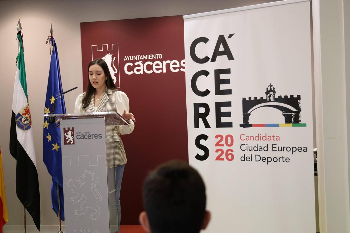 Presentación de la candidatura de Cáceres a la Capitalidad Europea del Deporte del 2026