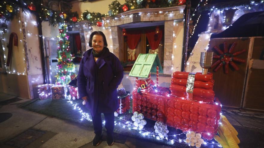 El &quot;efecto Vigo&quot; de Guillén Lafuerza, el barrio de Oviedo que más brilla en Navidad