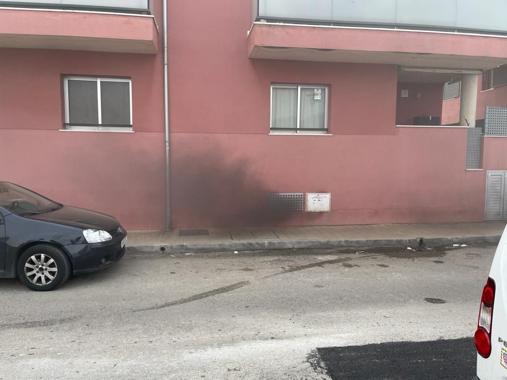 Incendio en un aparcamiento subterráneo en sa Pobla