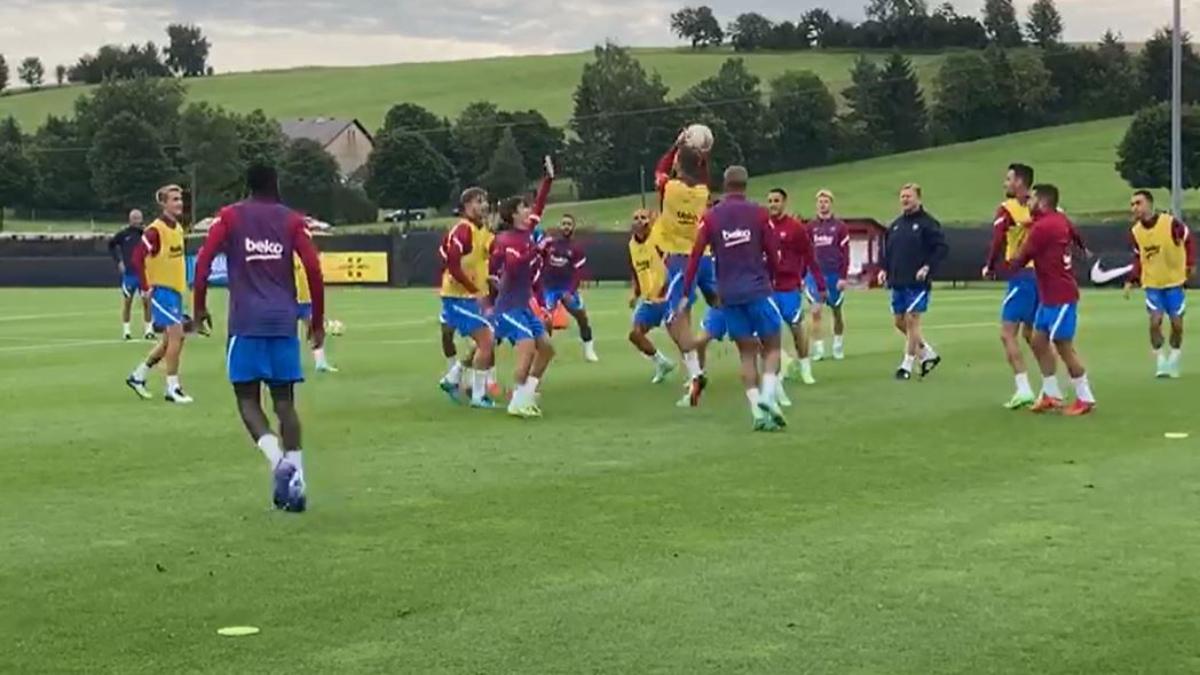 Último entrenamiento del Barça en el stage de Alemania