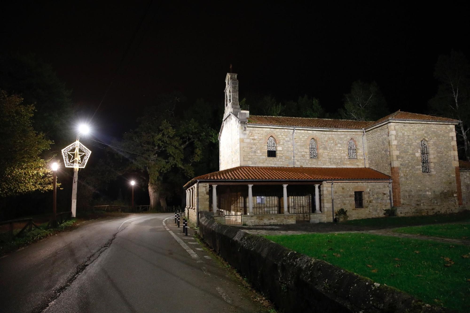 En imágenes: La iluminación en la zona rural de Gijón