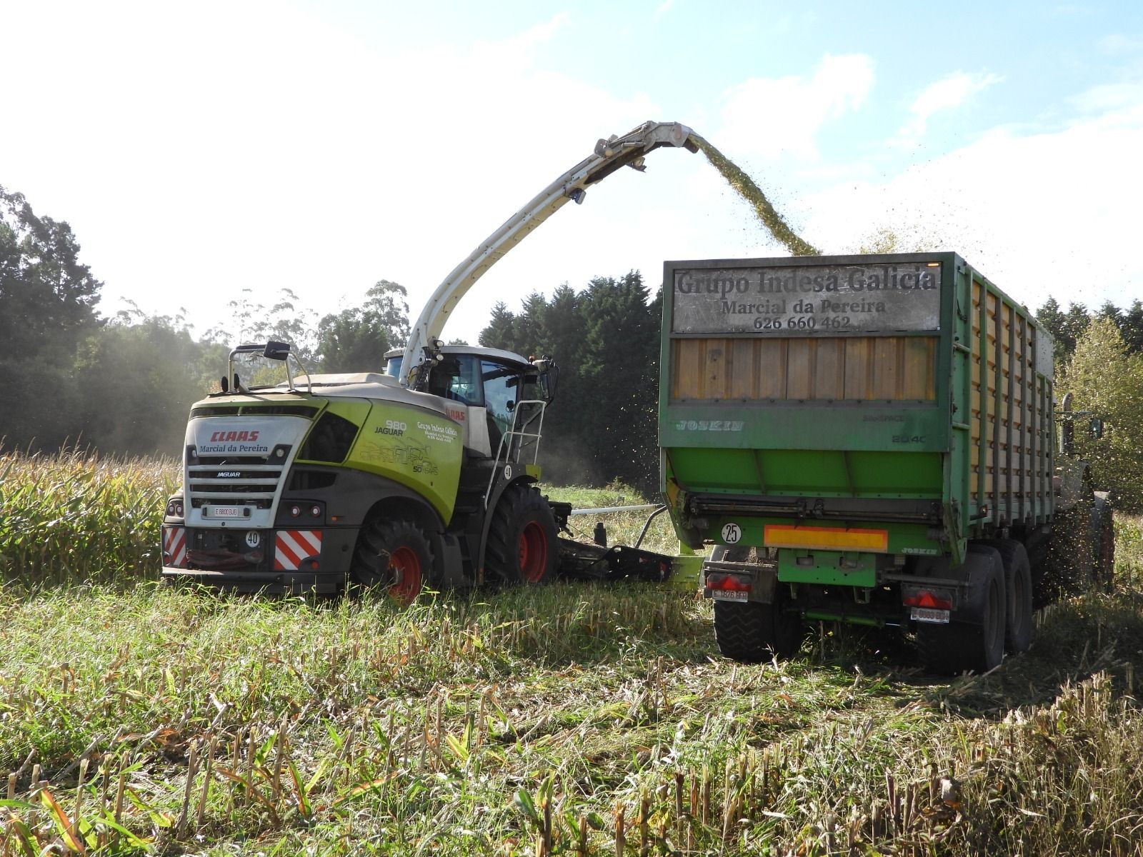 La cosechadora de un millón de euros de Marcial da Pereira