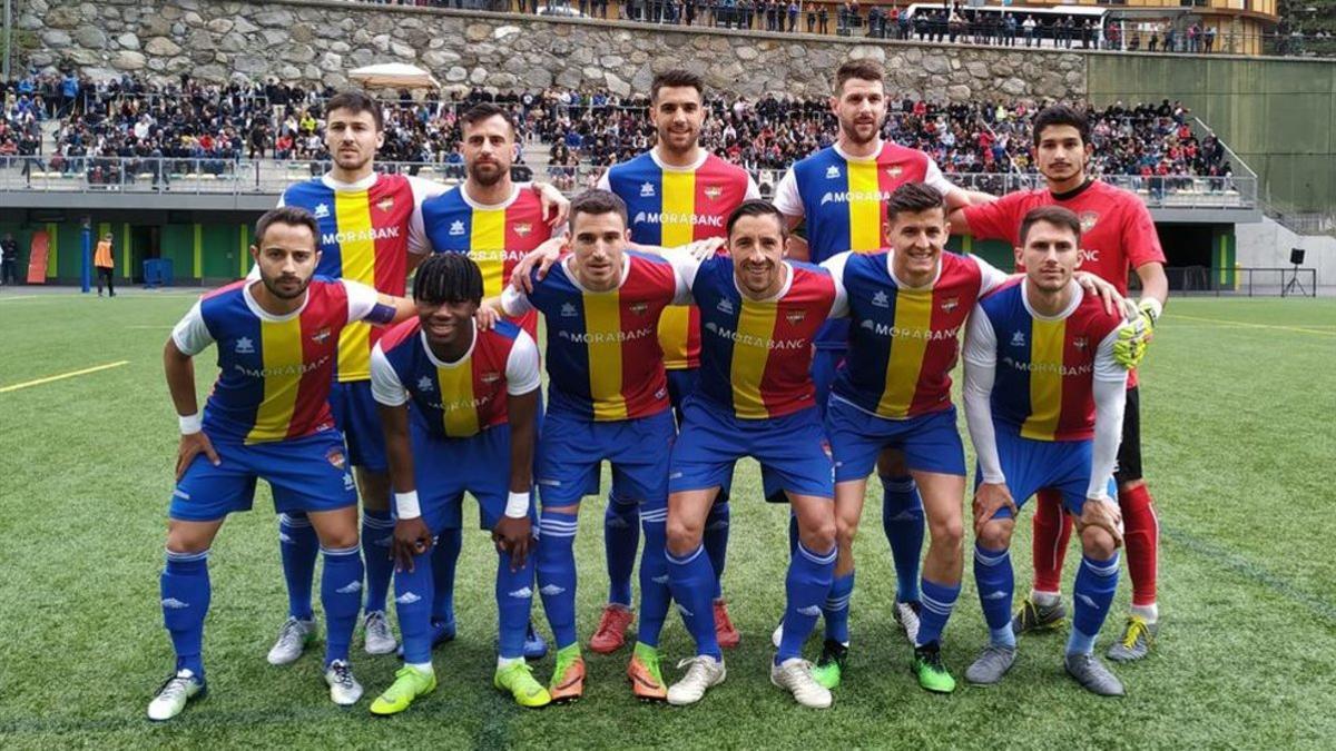 El once del Andorra con el que salió a jugar ante el Viladecans