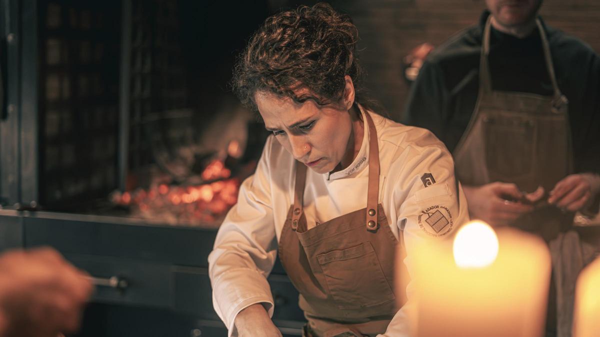 Vanesa Martín, cocinera del restaurante El Alfoz (Burgos).