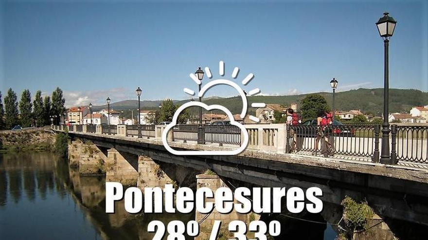 El tiempo en Pontecesures: previsión meteorológica para hoy, domingo 5 de julio