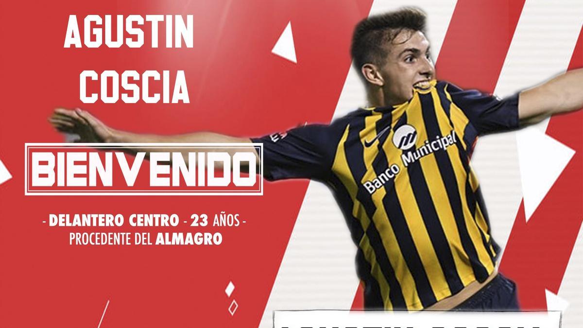 Agustín Coscia es el nuevo fichaje del Zamora CF