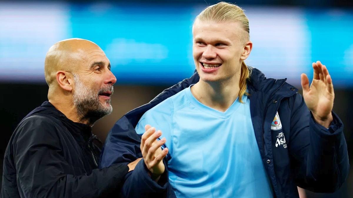 Guardiola con Haaland