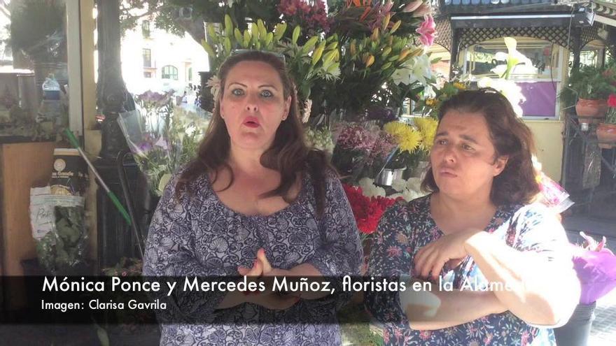 Los floristas de la Alameda esperan su reubicación