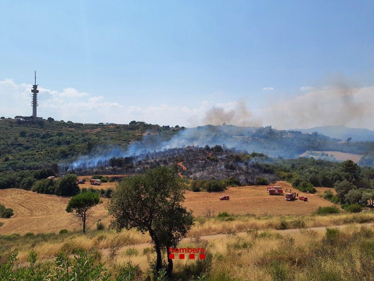 Les imatges de l'incendi de Font de la Pólvora