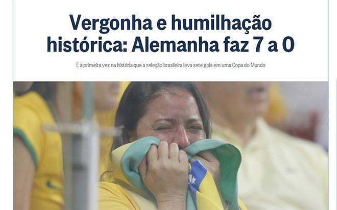 Las portadas de la prensa tras el 1-7 de Alemania en Brasil