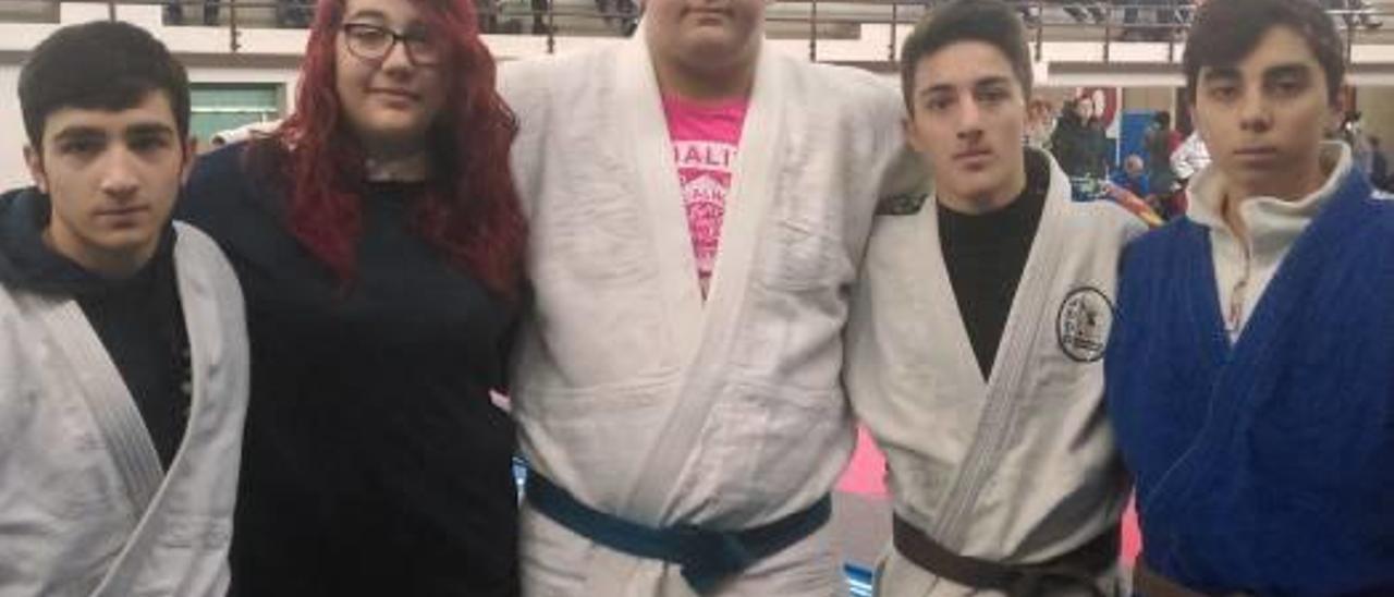 El Club de Judo de Alzira se cuelga cinco medallas en  el interprovincial