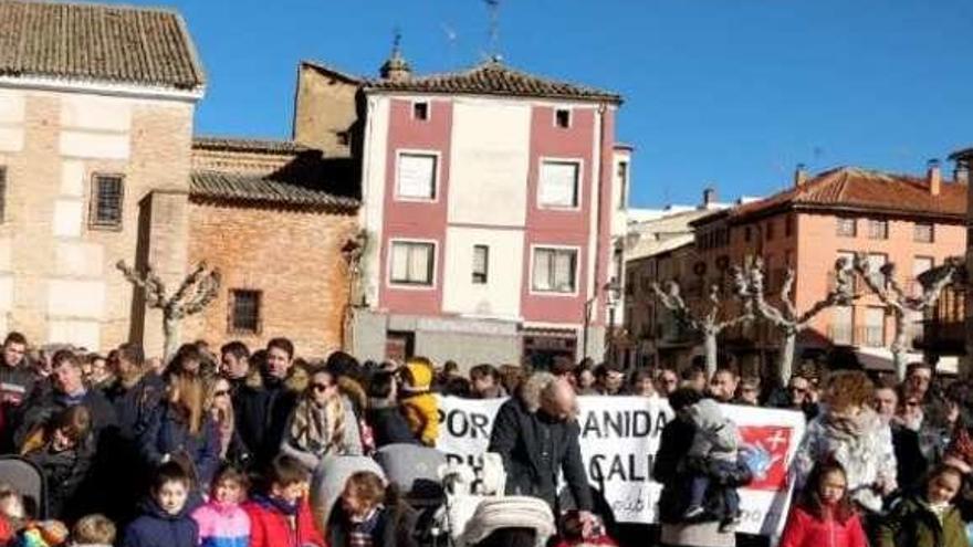 Participantes en la manifestación celebrada el domingo en Toro.