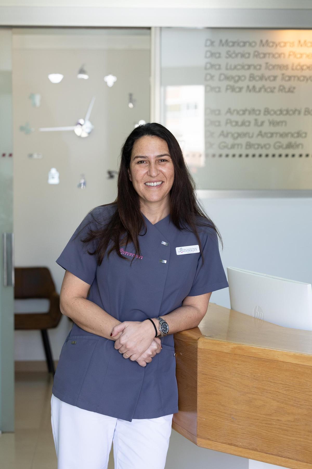 Luciana Torres, en la Clínica Dental Mayans