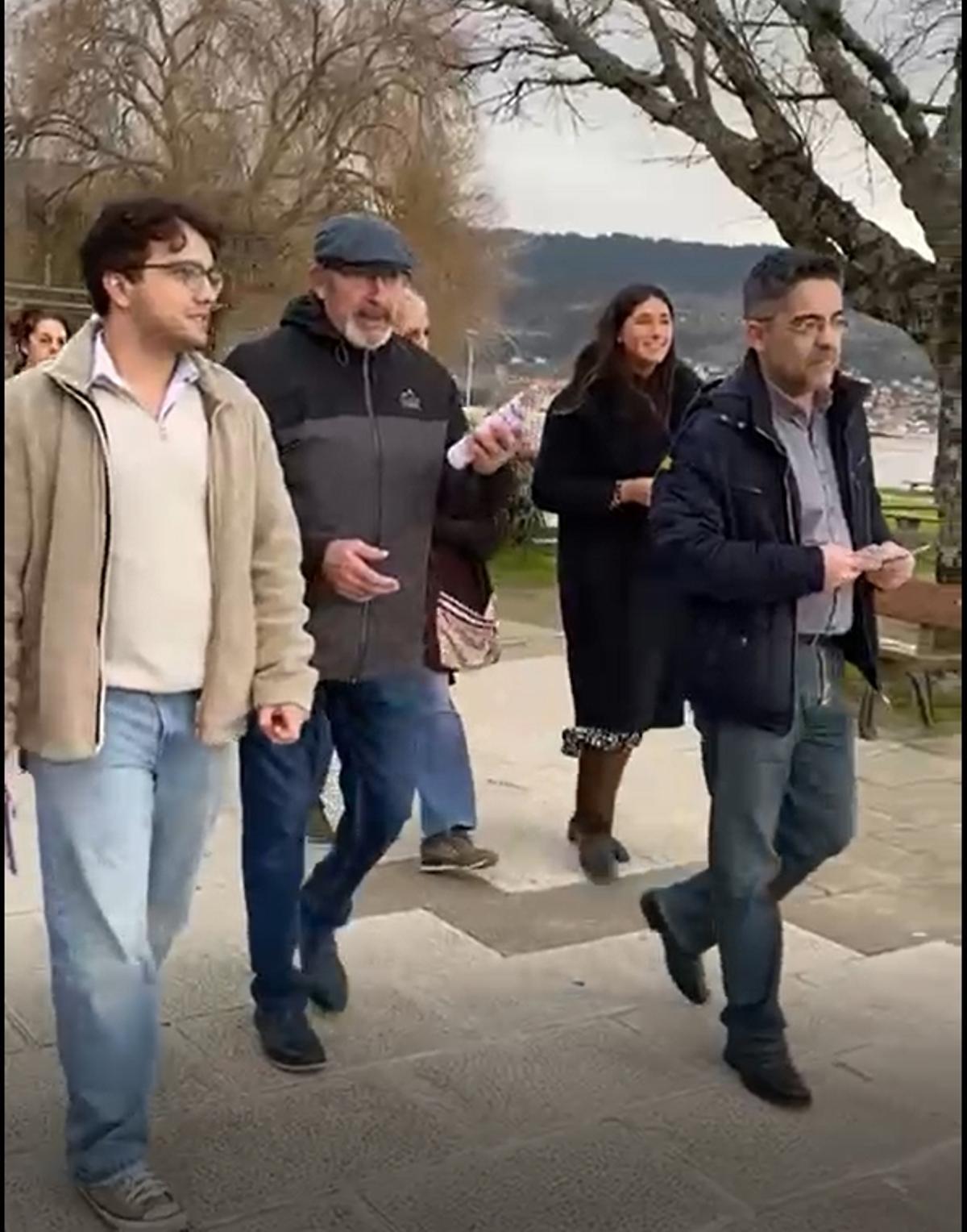 Un momento del recorrido por Moaña.