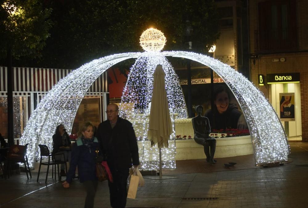 Encendido de luces de Navidad en Murcia