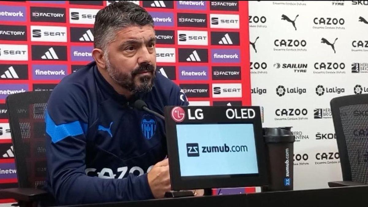 Gattuso vuelve a hablar sobre la falta de fichajes en el Valencia CF