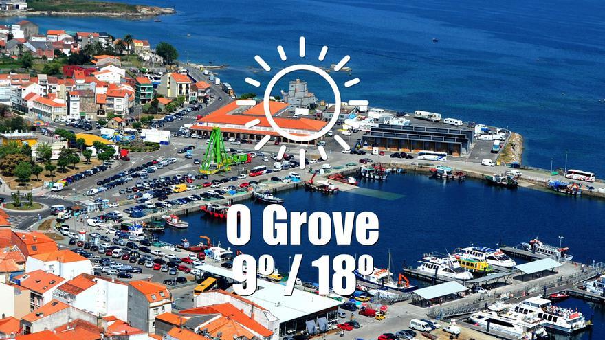 El tiempo en O Grove: previsión meteorológica para hoy, lunes 27 de octubre