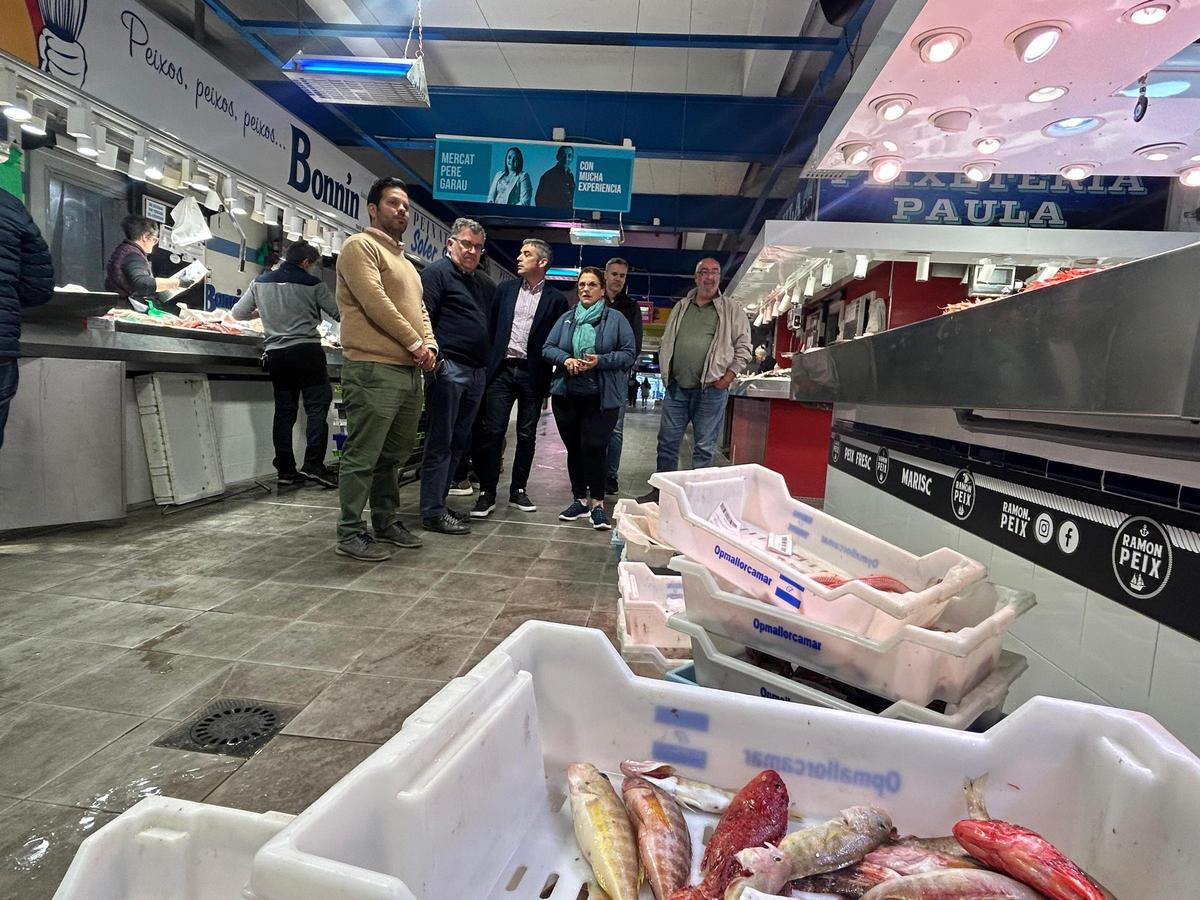 Un momento de la visita de la delegación canaria a Mallorca.