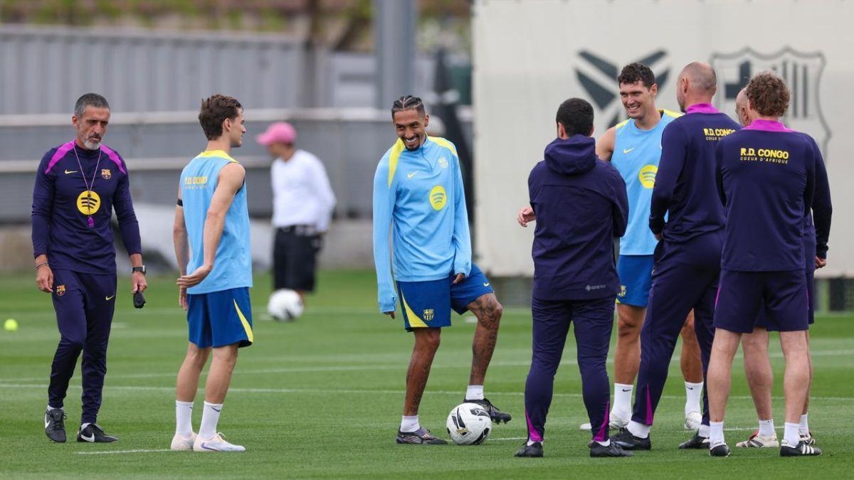 Última sesión antes del Clásico pendientes de Christensen