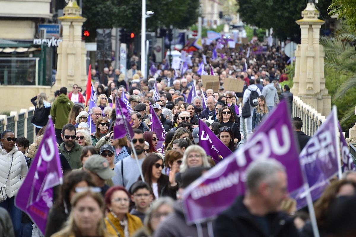 Manifestacion 8 M en Elche