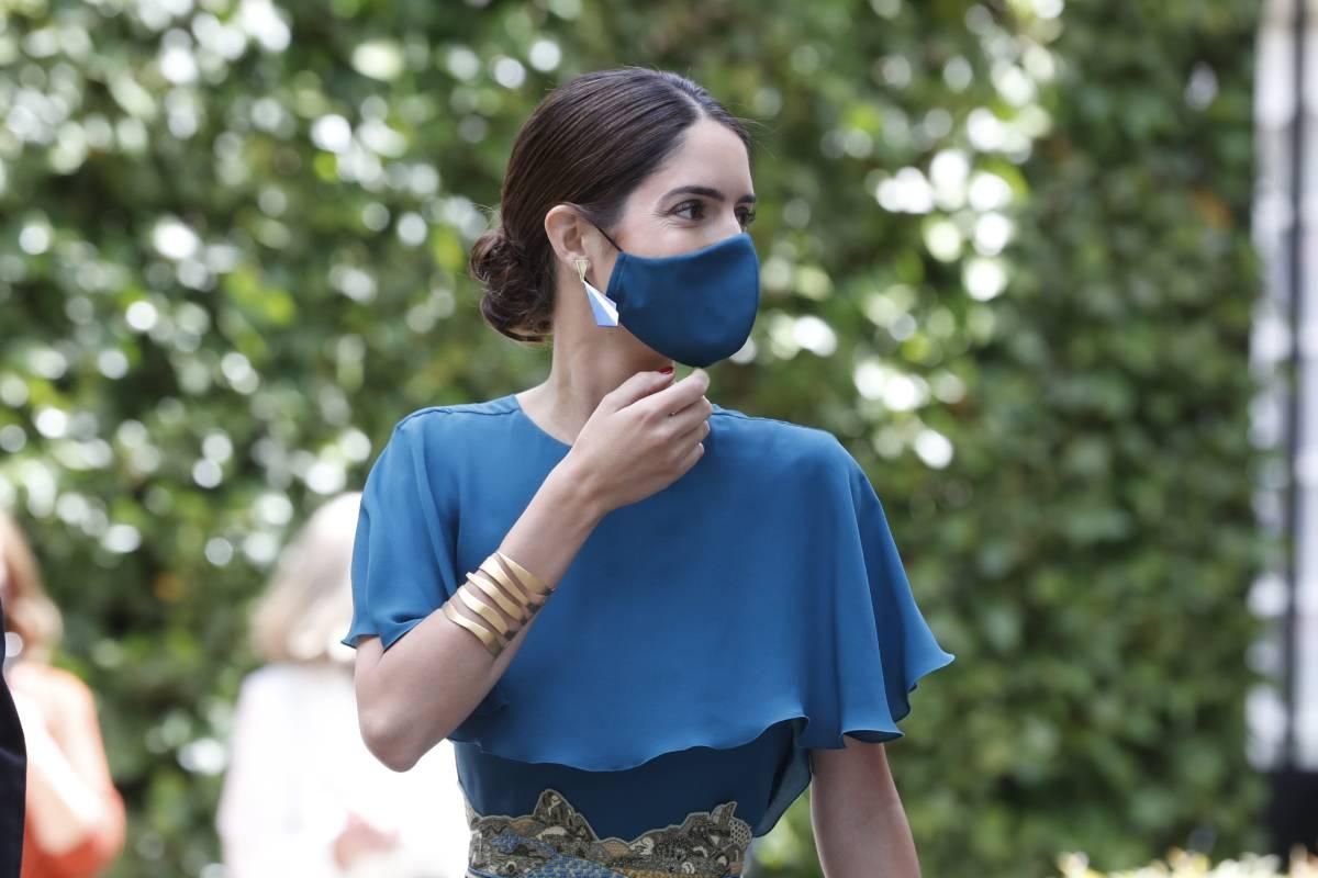 Sofía Palazuelo en la boda de Carlos Fitz James Stuart y Belén Corsini