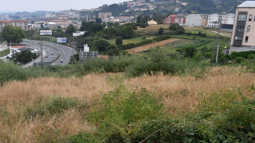 Terrenos de Pedralonga para realojar a expropiados por la ampliación del hospital.