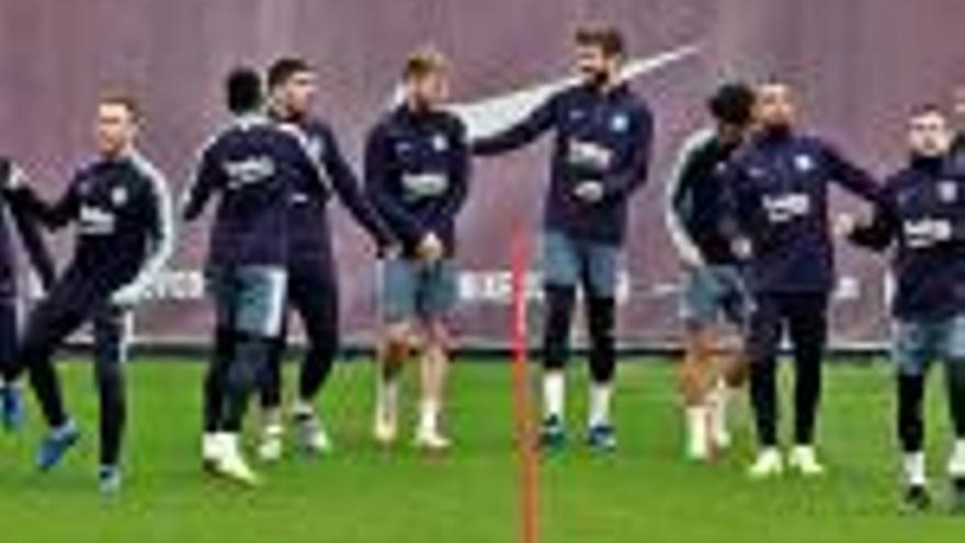 Els jugadors d&#039;Ernesto Valverde, durant un entrenament d&#039;aquesta temporada.