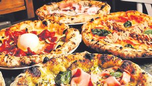 Una selección de pizzas.