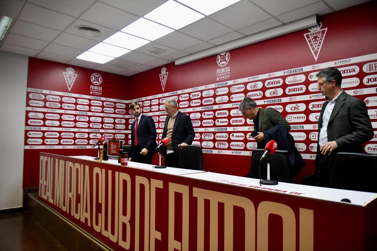 Higinio Pérez y Felipe Moreno antes de la rueda de prensa del pasado miércoles 11 de marzo.