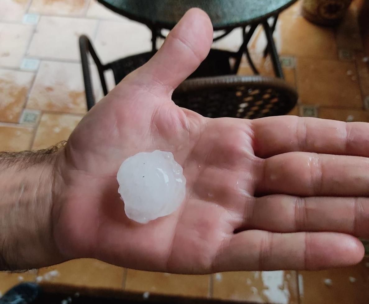 Fuerte granizada en Córdoba