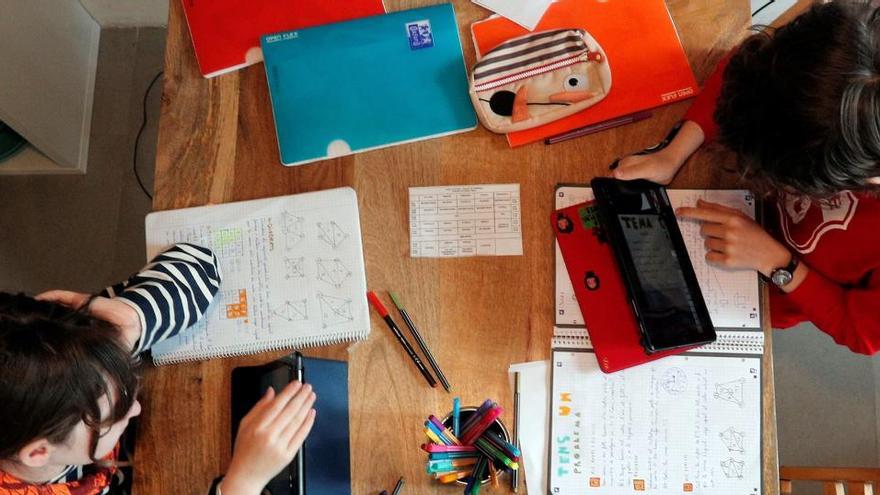 Estudiantes de Primaria en Valencia.