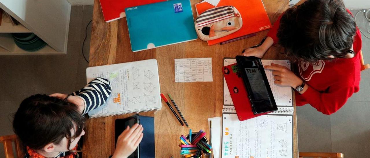 Estudiantes de Primaria en Valencia.