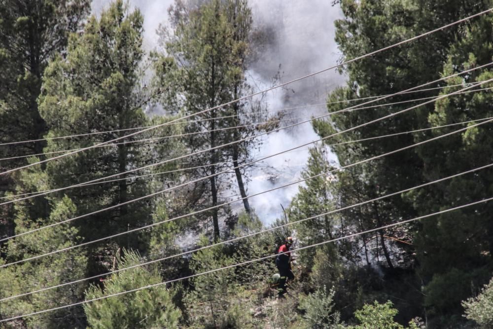 Incendio forestal en Cocentaina