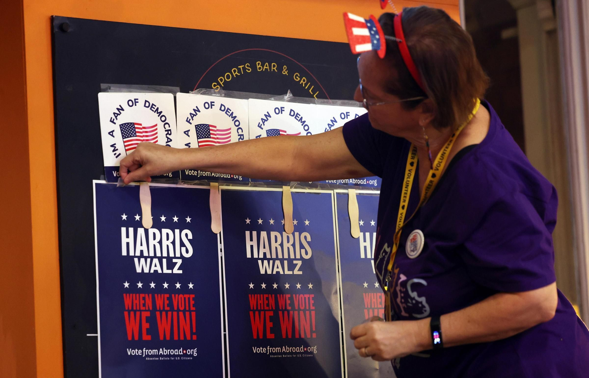 La jornada electoral en Estados Unidos, en imágenes