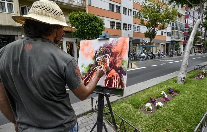 LAS PALMAS DE GRAN CANARIA A 27/05/2017 Concurso de pintura rápida Zona Comercial Mesa y López. FOTO: J.PÉREZ CURBELO
