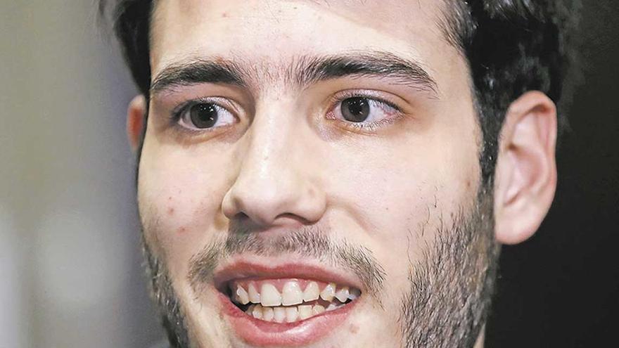 Álex Abrines, ayer durante su entrevista en México.