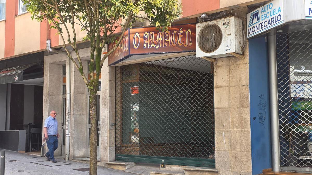 Rúa Nova de Abaixo ofrece un alto porcentaje de locales cerrados