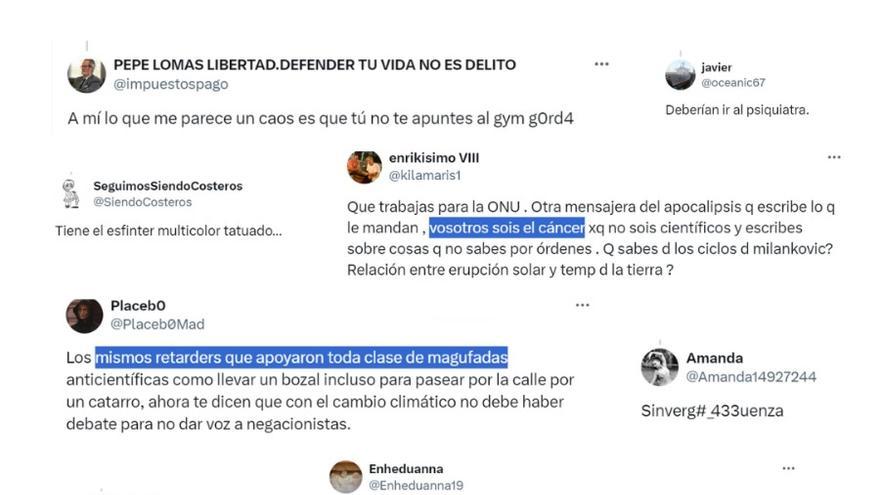 Comunicadoras del cambio climático denuncian la &quot;avalancha&quot; de mensajes de odio y misóginos en redes sociales en la &quot;oleada negacionista&quot;