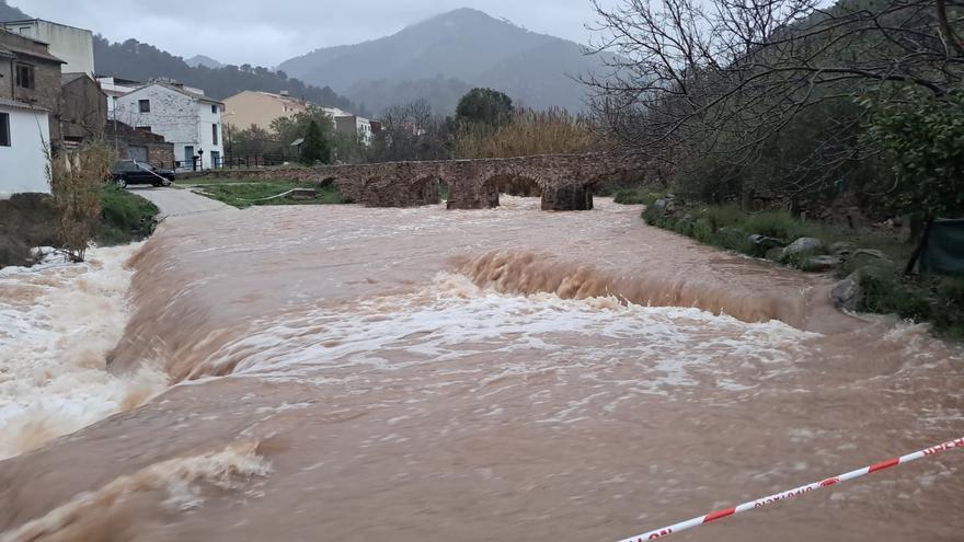 Precaución y prevención entre los alcaldes del interior de Castellón por las lluvias