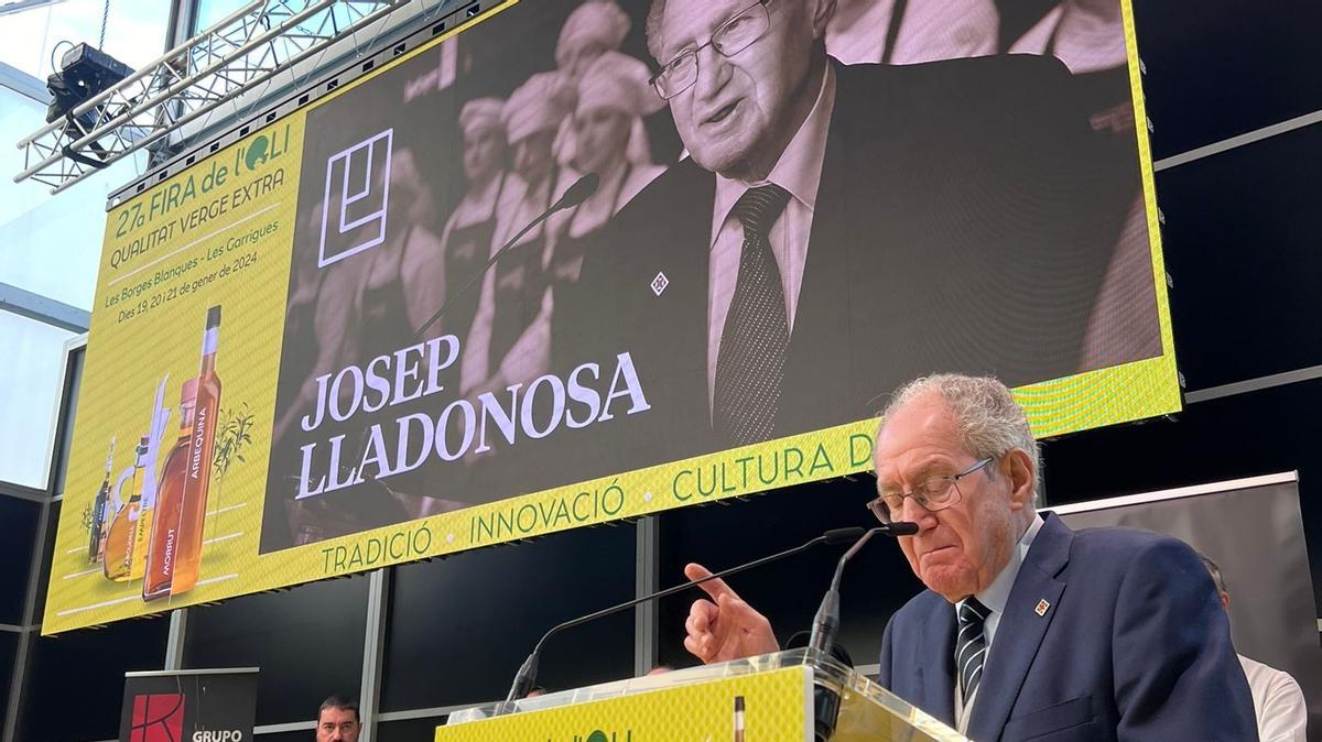Josep Lladonosa, en la presentación de la cuarta edición de los premios gastronómicos que llevan su nombre.